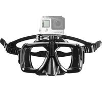 Mantona Masque de plongée avec support (compatible avec GoPro Hero 11 10 9 8 7, Session et autres caméras d'action compatibles)