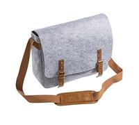 Mantona Messenger Sac en Feutre pour Appareil Photo Gris