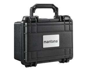 Mantona Outdoor étui de protection photo S (convient pour appareil photo reflex numérique, caméra d'action GoPro, équipement photo et bien plus encore, étanche, antichoc, antipoussière) noir