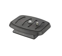 Mantona Plaque de dégagement rapide pour trépied Travel Pro II – Plaque caméra 65x52x15mm, filetage 1/4", pour rotule du trépied Mantona Basic Travel Pro II