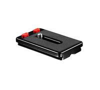 Mantona Plateau Rapide pour SG - 350, Aluminium avec Caoutchouc, Dimensions 70 x 44 x 11 mm avec vis de Fixation (1/4 Pouces) Noir