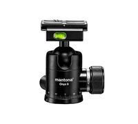Mantona Rotule Mantona Onyx 8 (M1-3008A) Socle de Fixation Rapide Compatible Arca-Swiss 50 mm, Traitement Professionnel pour Reflex Numérique