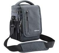 Sac mantona Drones (Dimensions extérieures 175 x 230 x 140 mm, Dimensions intérieures 150 x 210 x 95 mm, Ceinture et Bandoulière Inclus, idéal pour DJI Mavic Pro) Gris