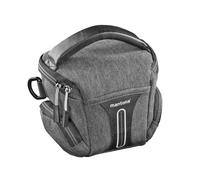 Mantona Tallinn Sacoche pour Appareil Photo Anthracite Taille S Sac pour Appareil Photo avec bandoulière rembourrée, séparateurs et Housse de Protection Contre la Pluie, Portable comme Sac à