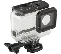 Mantona Soft Touch Magic - Boîtier étanche compatible avec GoPro Hero 7/6/5 – pour plongée, snorkeling et autres activités sous-marines, noir/transparent
