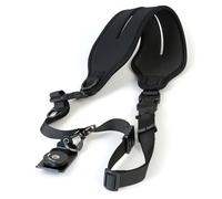 Mantona TWIN PADDY Sangle appareil Photo Quick Strap - Longueur 112-163 cm - Bandoulière Charge 5 kg - Courroie Épaule Filetage standard 1/4" - Harnais photo pro - Accessoires Matériel photographique