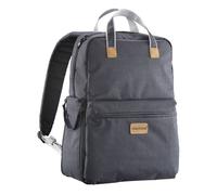 Mantona Urban Companion Sac à dos Photo Sacoche Anthracite Empiècements en cuir Rangement intérieur 11,5x27x17 cm Compartiment Ordi portable 12" max. Équipement Photographie Caméra Bagagerie Outdoor
