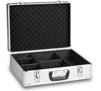 Mantona Valise photo en aluminium - argent, robuste et verrouillable, avec mousse de protection, 2 clés