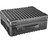 Mantona Valise rigide pour drone – Étui étanche avec mousse intérieure, dimensions extérieures : 28x32x12,5 cm, pour DJI Mavic Pro, noir/argent