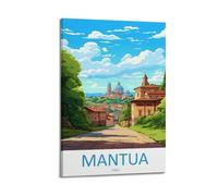 Mantoue Italie Poster de voyage vintage Impression sur toile d'œuvre d'art esthétique 50 x 75 cm
