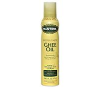 Mantova Huile de ghee en spray 100 % pure, oméga-3, parfaite pour des collations cétogènes saines, la pâtisserie, les grillades ou la cuisine, notre flacon distributeur d'huile vous permet de
