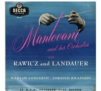 Mantovani and His Orchestra with Rawicz and Landauer - Warsaw Concerto / Cornish Rhapsody [7" Vinyl EP]