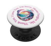 Mantra de guérison Ho'oponopono Pardon PopSockets PopGrip Adhésif