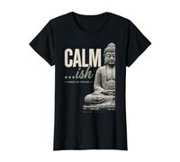 Mantra de Pleine Conscience : Progrès et Non Perfection T-Shirt Graphique avec Valeur, Femme, Noir, L