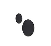 Mantra éclairage. Modèle BORA BORA. Applique circulaire de 13,5 cm de diamètre fabriquée en aluminium et acrylique finition noir mat