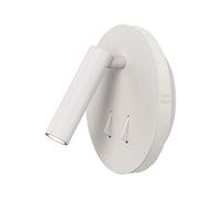 Mantra éclairage. Modèle Cayman. Applique murale en fer et aluminium finition blanc mat