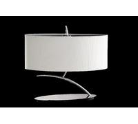 Mantra éclairage. Modèle EVE. Lampe de bureau fabriquée en métal et tissu finition couleur chrome