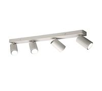 Mantra éclairage. Modèle SAL. Réglette de plafond avec 4 spots en aluminium finition blanc mat