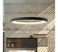 Mantra Iluminación Suspension LED Niseko II, dimmable, noir, Salon / Salle à manger, Métal, Moderne