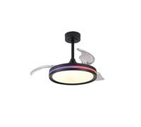 MANTRA - Ventilateur LED RGB Raimbow North de 40 W et 28 W de puissance Noir 2700 K-6500 K, 2500 lm