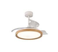 MANTRA - Ventilateur LED 40W MISTRAL MINI 28W Bois 2700K-5000K, 2500 lm