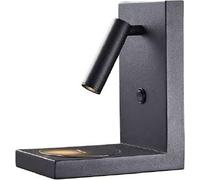 Mantra Zanzibar applique murale 1x3 W noir 6752