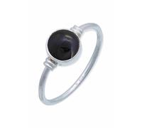 mantraroma Bague femme en argent 925 avec pierre précieuse onyx noire simple et moderne