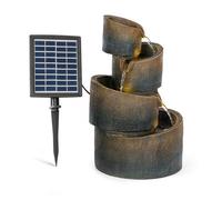 Mantua Fontaine solaire en cascade batterie 4 niveaux 200 l/h