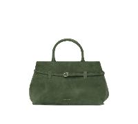 MANU ATELIER sac à main en daim femme vert - UNI