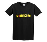 Manu Chao Logo Tshirt Men's Tops Tees Black L
