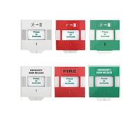 Manual 86 Type Resettable Dual Color LED Sound and Light Emergency Alarm Switch (812-white)