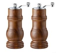Manual Acacia Wood Pepper Grinder Adjustable Coarseness(B)