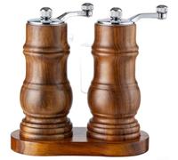 Manual Acacia Wood Pepper Grinder Adjustable Coarseness(C)