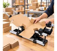 Manual Box Folding Tool, Aluminum Frame, Adjustable Carton Folding Jig Width15-length45