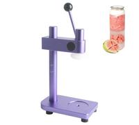 Manual Canning Sealer, Hand Crank Canning Machine With Height Adjustable, Anti Slip Feet And Thickened Base And Aluminum Alloy, Manual Can Sealer Machine For Beer Juice Coffee Drinks Purple