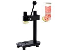 Manual Canning Sealer, Hand Crank Canning Machine With Height Adjustable, Anti Slip Feet And Thickened Base And Aluminum Alloy, Manual Can Sealer Machine For Beer Juice Coffee Drinks Black