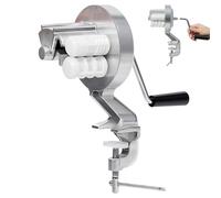 Manual Cavatelli Pasta Maker Machine - Aluminium Alloy & ABS Hand Crank Noodle Press - Easy Clean Roller For Macaroni Noodle Dough - Kitchen Restaurant 27 x 11 cm