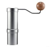 Manual Coffee Grinder Hand Crank Adjustable Burr Mill(silver)
