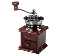 Manual Coffee Grinder Tool Portable Retro Coffee Grinding Tool, Hand Operated Wooden Mill, Pepper Spices Ccoffee Nuts Grains Grinder with Adjustable Coarseness for Home Office Store Use