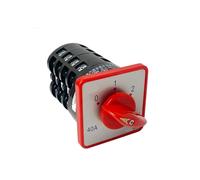Manual electronic starter 3 Position Rotary Switch 4 Pole 7.5kw 40A Changeover Cam Selector HZ5-40/7.5 M08 NWPNLXEA
