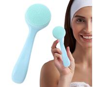 Manual Facial Cleansing Brush - Silicone Face Scrubber Tool, Soft Silicone