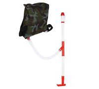 Manual Fertilizer Spreader, Adjustable Beans Planter, Flexible Handle Fertilizing Tool Handheld Seeder Garden Planting Tool with Bag for Corn, Vegetables