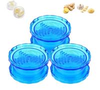 Manual Garlic Mincer Twist & Crusher | 3PCS Clear Hand Chopper & Grinder Tool for Ginger, Herbs, Nuts (3Pcs-B)