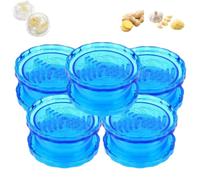 Manual Garlic Mincer Twist & Crusher | 3PCS Clear Hand Chopper & Grinder Tool for Ginger, Herbs, Nuts (5Pcs-B)
