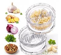 Manual Garlic Twister & Mincer Tool - Upgraded Garlic Chopper & Ginger Crusher - Multi-Functional Heavy Duty Vegetable Grinder for Onion, Chili, Nuts & Food Prep (2)