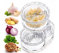 Manual Garlic Twister & Mincer Tool - Upgraded Garlic Chopper & Ginger Crusher - Multi-Functional Heavy Duty Vegetable Grinder for Onion, Chili, Nuts & Food Prep (3)