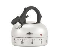 Manual Kitchen Timer - Tea Pot Shape 60 Minutes Countdown Timing Tool for Home, Kitchen, Desk, Classroom, Cooking, Baking, Fitness, Exercise, Training, Reading, Portable, Stylish and Functional