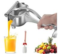 Manual Lemon Squeezer Citrus Juicer Hand Press, Heavy Duty Aluminum Alloy Fruit Juice Extractor, Effortless & Easy to Clean,Portable Handheld Tool for Oranges Limes Pomegranates (3pcs)