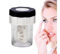 Manual Lens Cleaner - Portable Contact Washer, Rotation Cleaning System, Compact Maintenance Tool | Everyday Contact Lens Care f