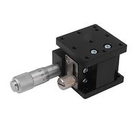 Manual Linear Stage | 0.02mm High Accuracy Aluminum Alloy Slide Table | 10mm Stroke for Optical Instruments/Lab Equipment/CNC Fixtures | 19.6N Load Capacity